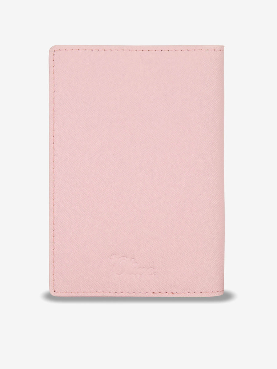 REEKNOKOL Reisepasshülle Pink - Leder Etui Für Pass, Karten & Bordkarten, 14x10 Cm