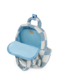 Rucksack Blockmuster Blau
