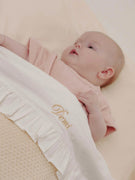 Bettlaken Rüschen Gebrochenes Weiß