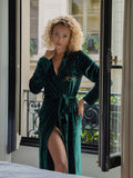 Kimono Velvet Emerald Green