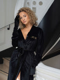 Kimono Velvet Midnight Black