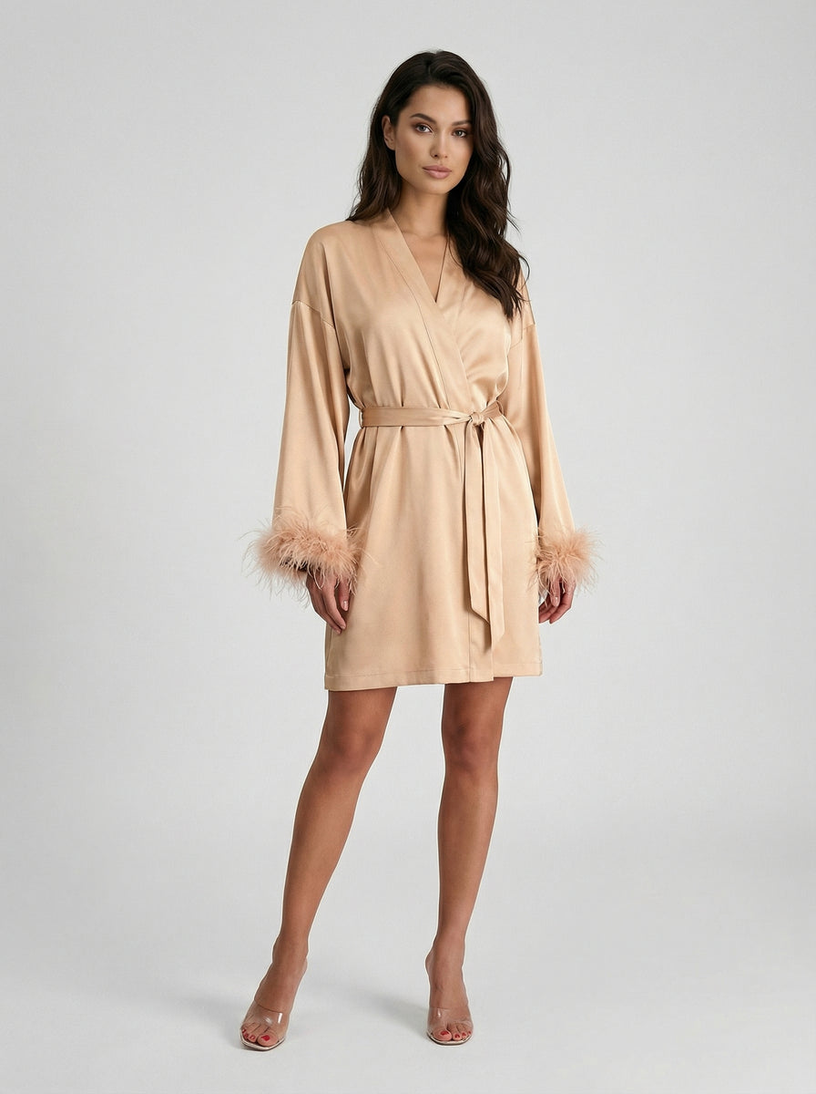 BABEYOND Kimono Ochtendjas Pauw Robe Voor Vrouwen - Bruiloft, Meisje Bonding Party Pyjama - 135cm, One Size BABEYOND Kimono Ochtendjas Pauw Robe Voor Vrouwen - Bruiloft, Meisje Bonding Party Pyjama - 135cm, One Size