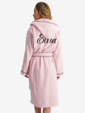 Peignoir Pink Hooded