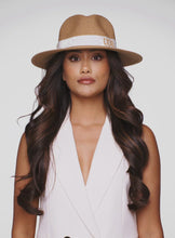 Strohoed Deluxe Bruin Met Witte Band