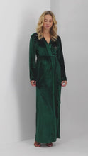 Kimono Velvet Emerald Green