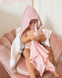 Badcape Glitzer Altrosa