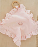 Hydrophilic Ruffle Pacifier Cloth Light Pink