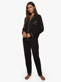 Pijama Modal Negro Largo
