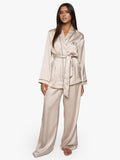Pyjama Suit Satijn Cream
