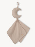 Musselin-Schnullertuch Mond Beige
