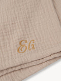 Musselin-Schnullertuch Mond Beige