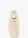Mini Bolso Peluche Crema