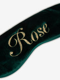 Schlafmaske Samt Emerald Green
