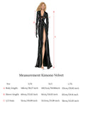 Kimono Velvet Midnight Black