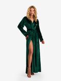 Kimono Velvet Emerald Green