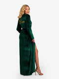 Kimono Velvet Emerald Green