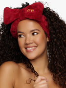 Haarband Strik Bordeaux Red