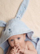 Cape de Bain Lapin Bleu Ciel