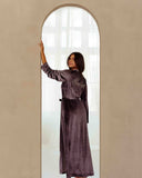 Quimono Terciopelo Ciruela