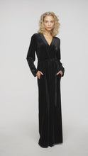 Kimono Velvet Midnight Black