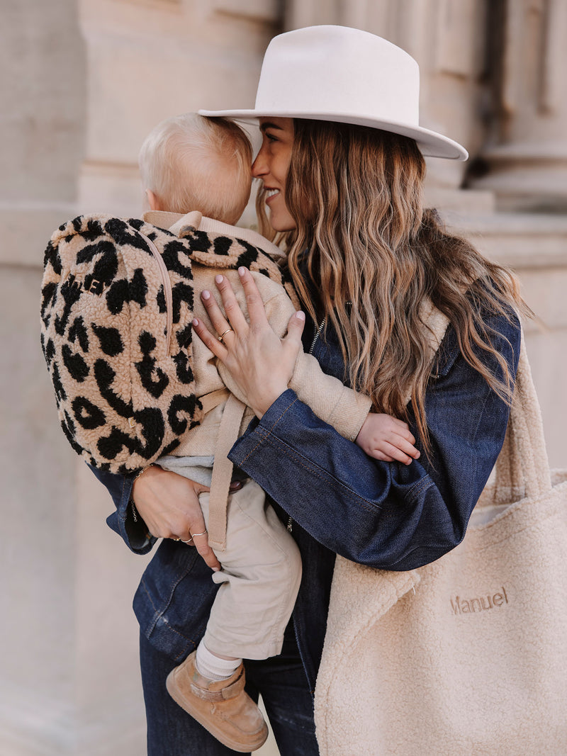 Rugzak Leopard Beige/Black