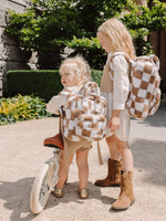 Backpack Chequered Brown