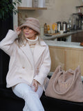 Gorro Pesquero Peluche Beige