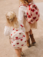 Mochila Corazones Crema