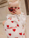 Mochila Corazones Crema