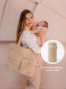 Diaper Bag Teddy Cream