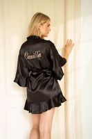 Ruffle Midnight Black