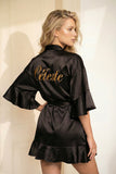 Ruffle Midnight Black