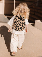 Rucksack Leopard Beige/Schwarz