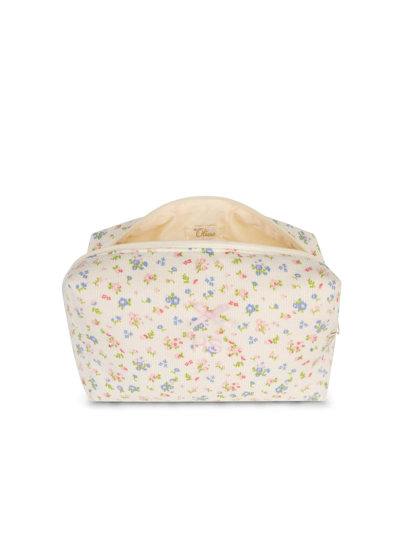 Trousse à Maquillage Fleurie