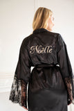 Kimono Lace Midnight Black