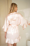 Ruffle Kimono Champagne