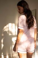 Pyjama Modal Rose Passepoil Noir