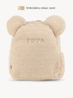 Mochila Peluche Crema