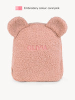 Sac à Dos Ours en Peluche Rose Poudré