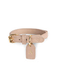 Kattenhalsband Leer Beige