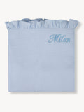 Mullwindel Rüschen klein Babyblau