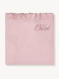 Tissu hydrophile à volants Small Rose Clair