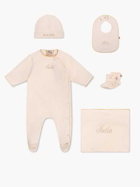 Cream Baby Suit Set
