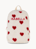 Mochila Corazones Crema
