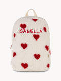 Mochila Corazones Crema