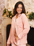 Pyjama Velours Powder Pink Long