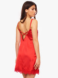 Sleeping Dress Lace Valentine Red