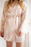 Kimono Dentelle Champagne