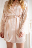 Kimono Dentelle Champagne