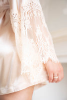 Kimono Dentelle Champagne